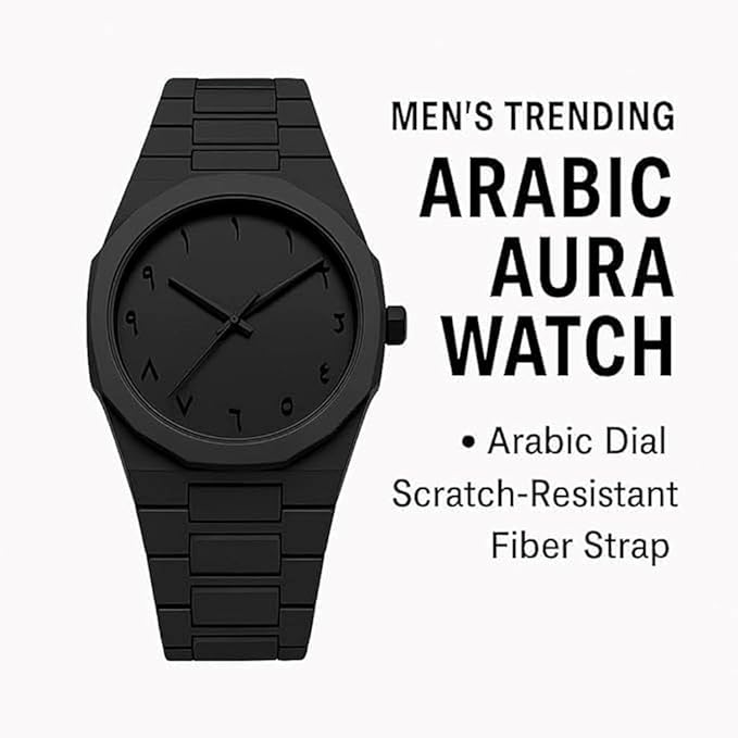 plastic material - Black Dial Men's Watch Quartz Movement - Sleek and Stylish Timepiece with Durability and Elegance for the Modern Gentleman, Shadow Black