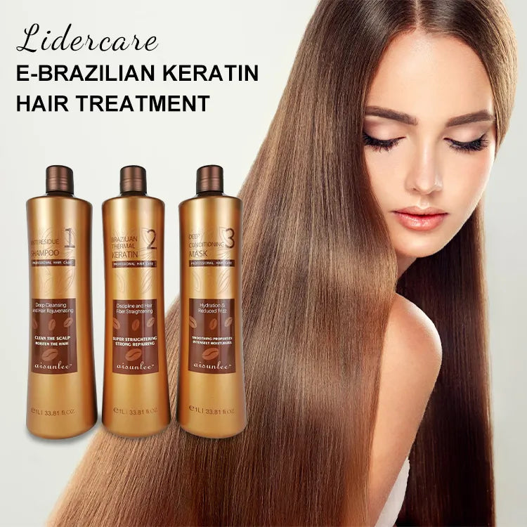 Professional hair care products keratin protein best treatment straighten hair shampoo and conditioner for salon