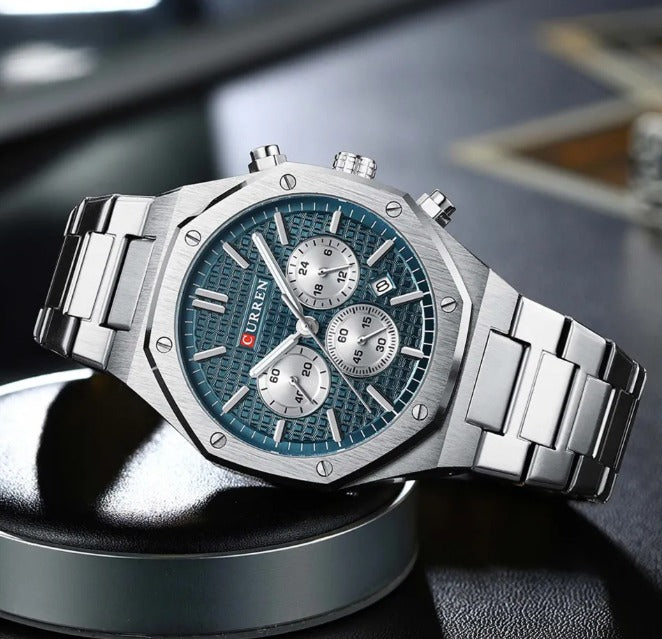 CURREN 8440 Stainless Steel Chronograph Luxury Watch For Men